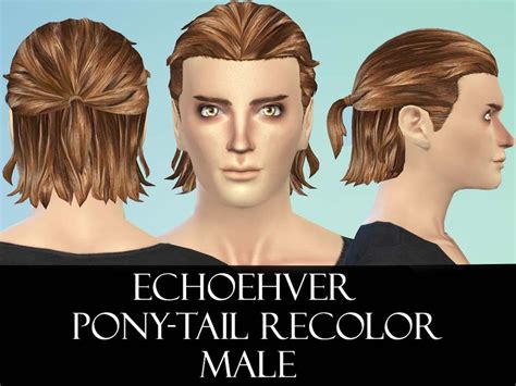 Sims 4 Male Ponytail