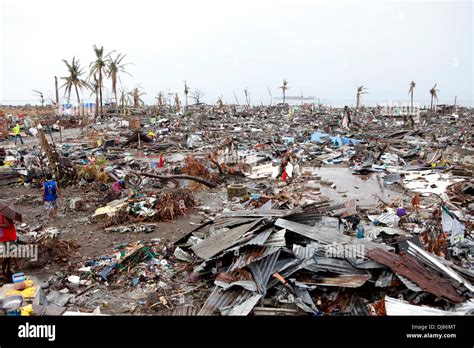 The Destructive Force Of The Storm Surge Associated With Typhoon Haiyan