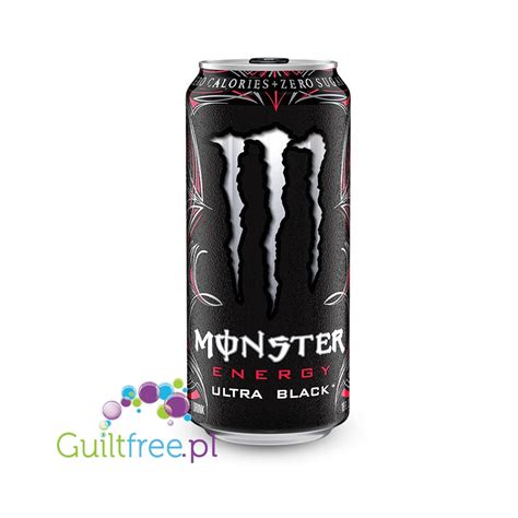 Monster Energy Ultra Black Energy Drink Black Cherry Flavor