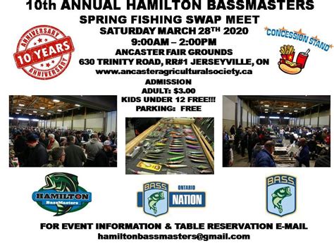 Bassmasters Cancelled Due To Covid 19 The Ancaster Agricultural Society