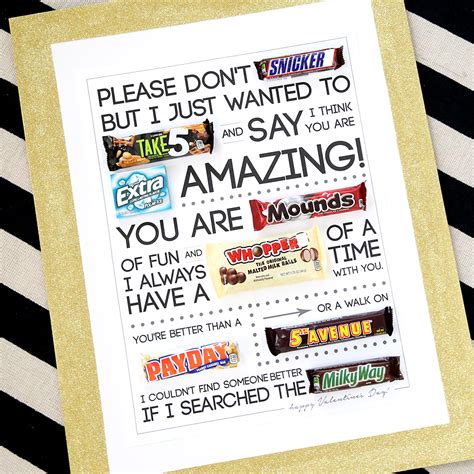 Christmas candy gram santa and reindeer candy grams | etsy. Free printable Valentine's Day candygram (candy poster ...