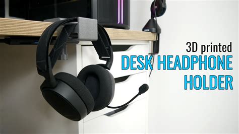 3d Printed Desk Headphone Holder Youtube