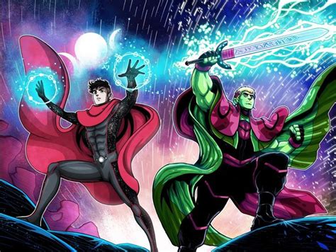Wiccan And Hulkling By Lucianovecchio On Deviantart Wiccan Marvel