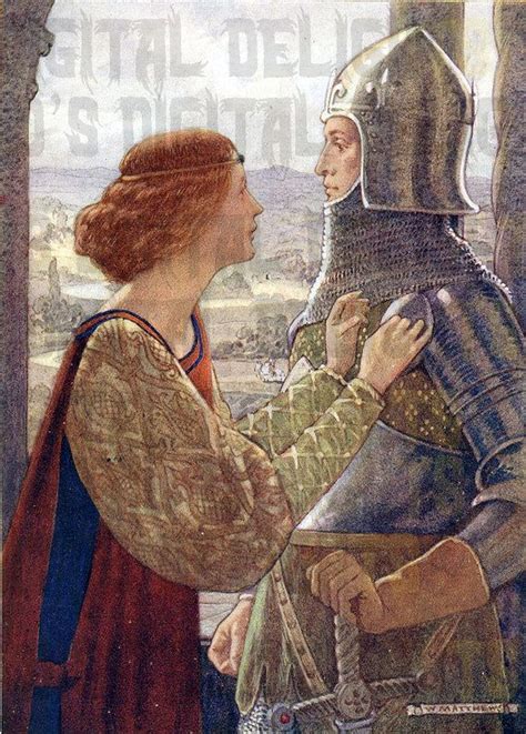 A Fabulous Knight And His Lady In A Romantic Pose Courtly Love Pre