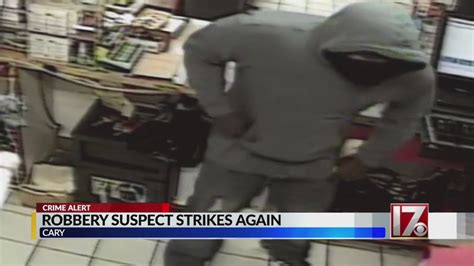 Police Cary Robbery Suspect Strikes For The Third Time Youtube