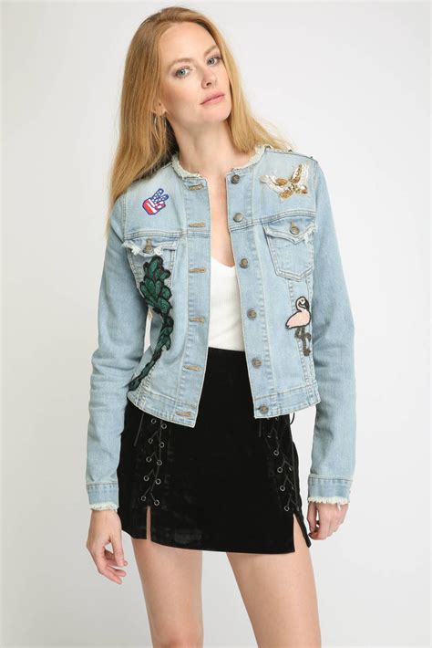 JET Original Heart Patched And Studded Denim Jacket South Moon Under