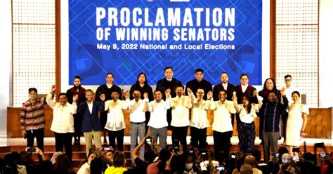 Comelec Proclaims 12 New Senators 198 Philippines News