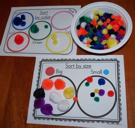 Patterns are an easy way for kids to learn different orders. Kindergarten Math Centers - Pom Pom Math Games | Math ...