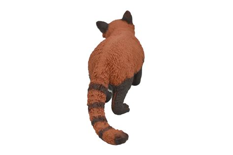 Panda Red Realistic Toy Model Plastic Replica Animal Kids Educational