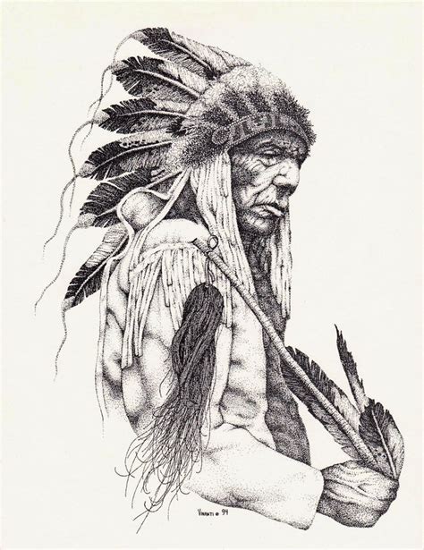 10 Dibujos De Indios Americanos A Lapiz