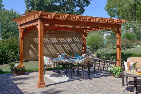 Traditional Pine Pergola Kit From Dutchcrafters Amish Furniture