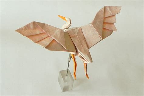 White Heron Origami Decor Book Origami Paper Crafts Origami Origami