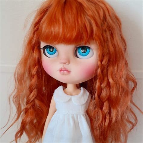 Cute Ginger Doll Ooak Dolls Blythe Dolls Cute Ginger Dream Doll