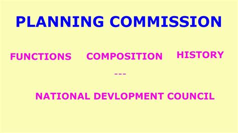 Planning Commission In India Functions And Composition Of Planning