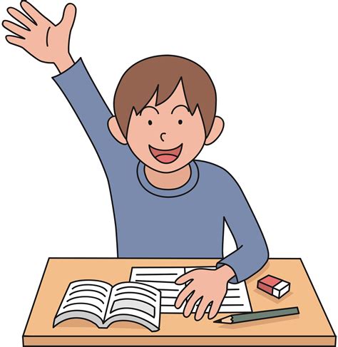 Boy Raising Hand Clip Art Boy Raising Hand Vector Image Clip Art