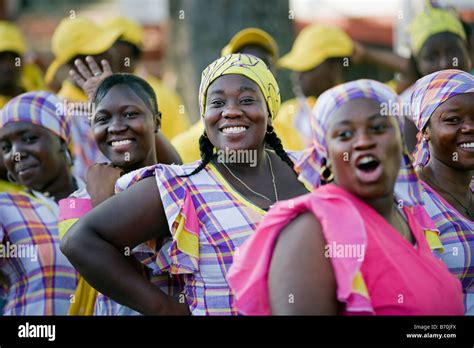 Suriname Paramaribo Creole Women During Parade Stock Photo 21527518