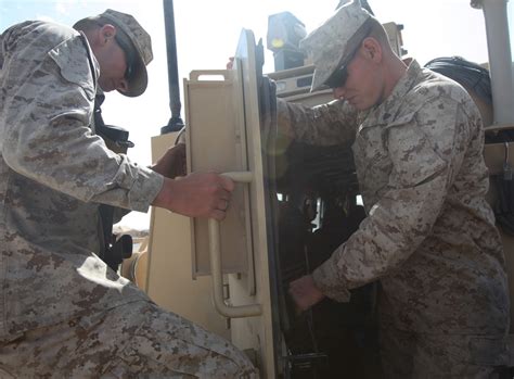 Combat Engineer Marines Conduct Transfer Of Authority Ceremony In