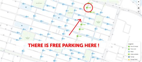 2023 Map Of Free Parking In Savannah Spotangels