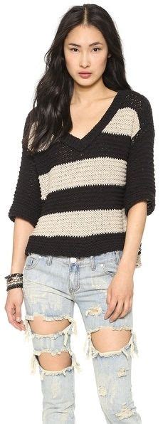 Free People Park Slope Stripe Sweater On Jumpers Outfits Clothes People Stripe