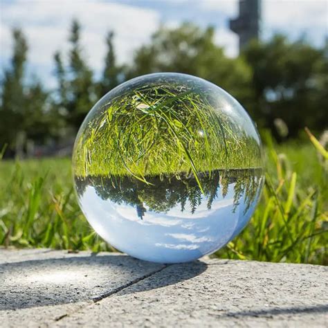 Transparent Glass Ball Artificial Round Crystal Ball For Photography