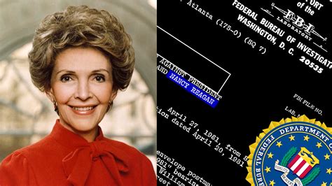 Fbi Files On Nancy Reagan The Black Vault