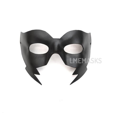 Red Mist Leather Mask Kick Ass Cosplay Black Half Mask Super Etsy