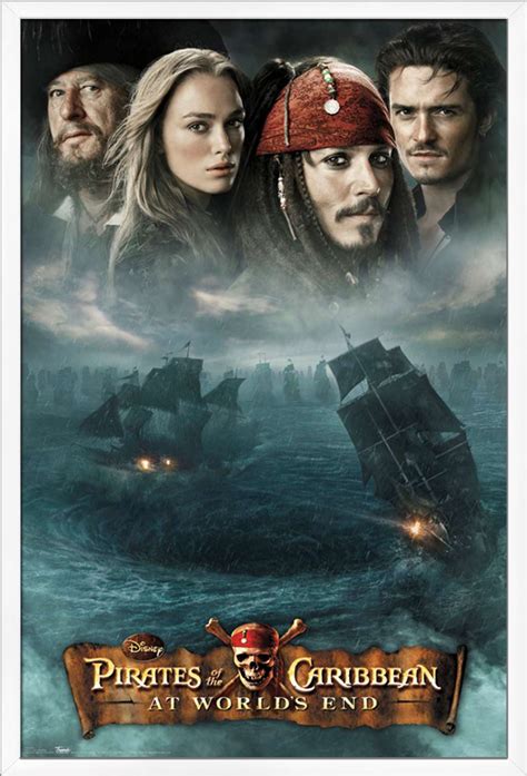 Disney Pirates Of The Caribbean At Worlds End Dvd One Sheet Poster