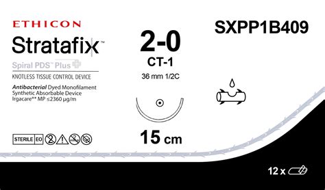 Ethicon Stratafix Spiral Pds Plus Unidirectional Sutures Usp 2 0 36mm