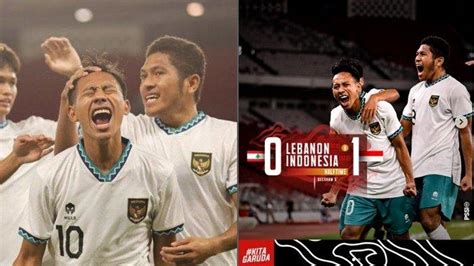 Hasil Timnas U Indonesia Vs Lebanon Gol Tunggal Beckham Putra Bawa