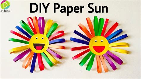 Paper Sun Crafts How To Make Easy Paper Sun Diy Paper Sun Kids