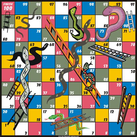 Ilustración vectorial de puzzle juego de escalera de serpiente. Juegos de mesa para imprimir - Taringa! | Juegos de ...