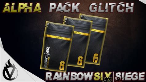 Rainbow Six Siege Alpha Pack Glitch Pc Patched Youtube