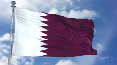 Al adam (ladam) is a symbol of dark red. Qatar Flag Animation - Stock Motion Graphics | Motion Array
