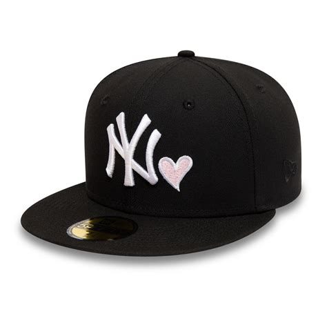 Official New Era New York Yankees Mlb Heart Black 59fifty Fitted Cap