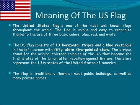 Colors Of The Us Flag Represent Colors As Symbols In