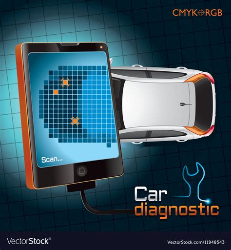 Car Diagnostic Gadget Royalty Free Vector Image