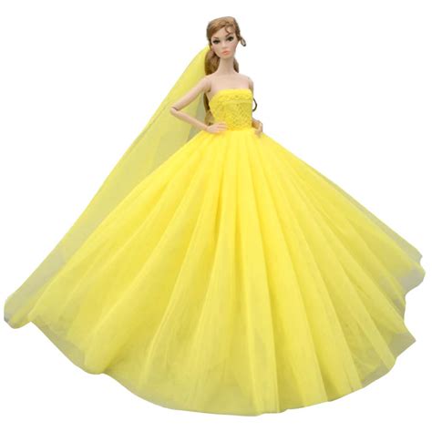Nk Mix Doll Dress High Quality Handmade Long Tail Evening Gown Clothes Lace Wedding Dress For