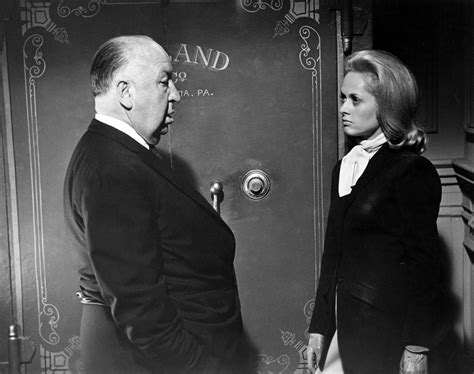 alfred hitchcock and tippi hedren on the set of marnie 1964 flashbak