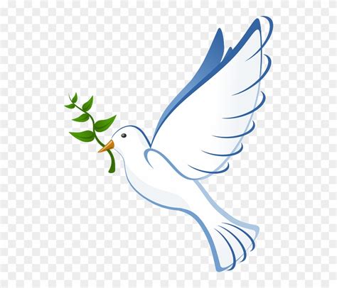 Dove Flying Peace Olive Branch Symbol Pigeon Batak Christian
