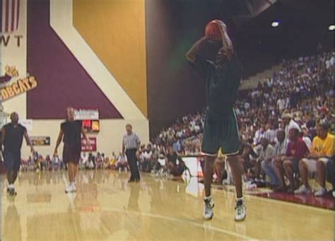 Michael Jordan Attending A Charity Game At Strahan In 1998 R Txstate