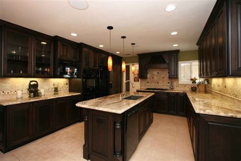 Glamorous Dark Cherry Kitchen Cabinets Wall Color Cool Ideas Colors