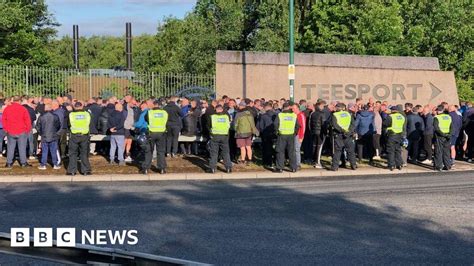 Mgt Teesside Arrest Over Protest Outside Energy Plant Bbc News
