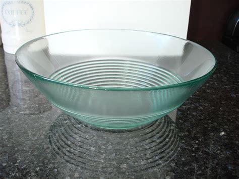 Recycled Glass Bowl Large 25cm Natural Simplicity