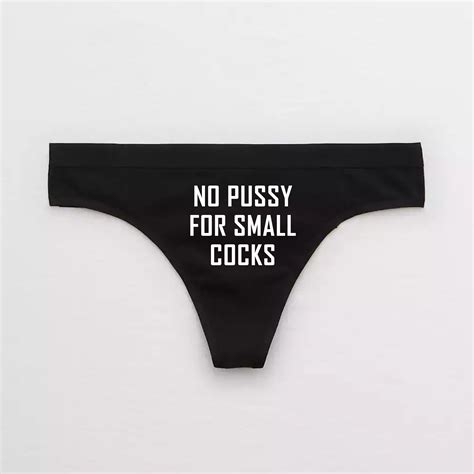 No Pussy For Small Cocks Thong Celestial Red Shop