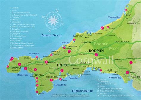 00209ntcornwallmapv6cr Cornwall Map Cornwall Map