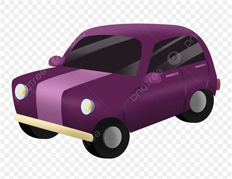 Purple Car Cartoon Illustration Car Illustration Imported Car Png
