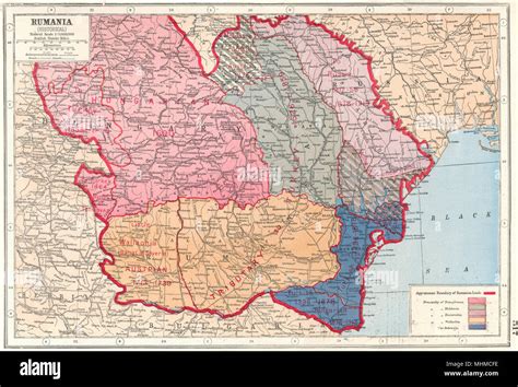 Pre War Map Of Transylvania Romania