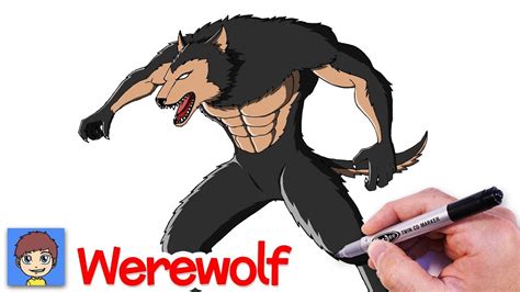How To Draw A Werewolf Step By Step Easy Drawing Tutorial Youtube