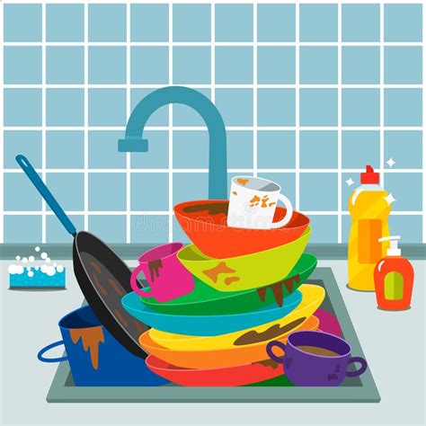 We did not find results for: A Pile Of Dirty Unwashed Dishes In The Sink With A Tap In ...