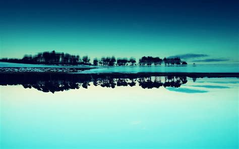 Body Of Water Landscape Nature Reflection Blue Hd Wallpaper